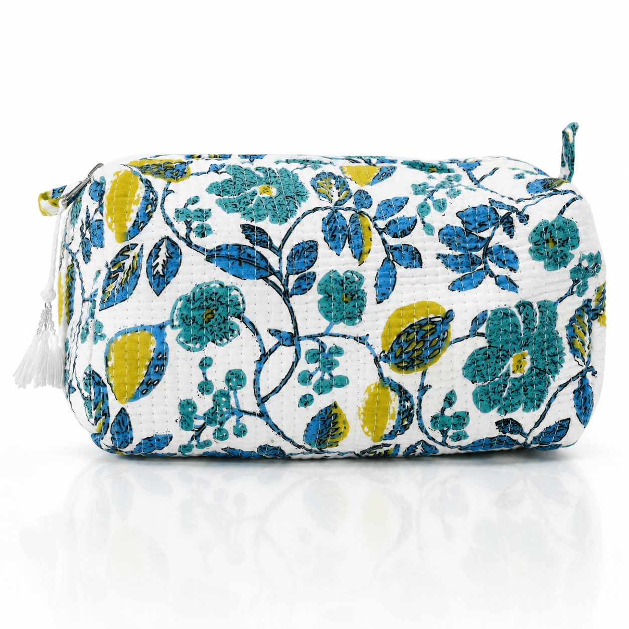 Cotton Block Print Pouch Set- 2 in a Set
