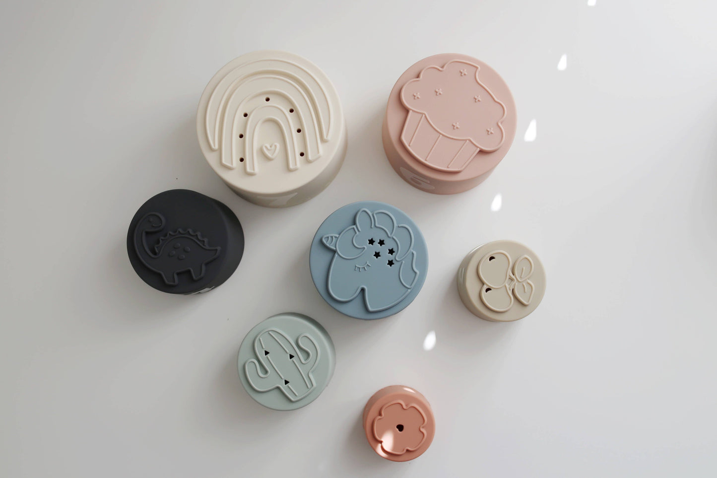 Silicone Stacking Nesting Cups