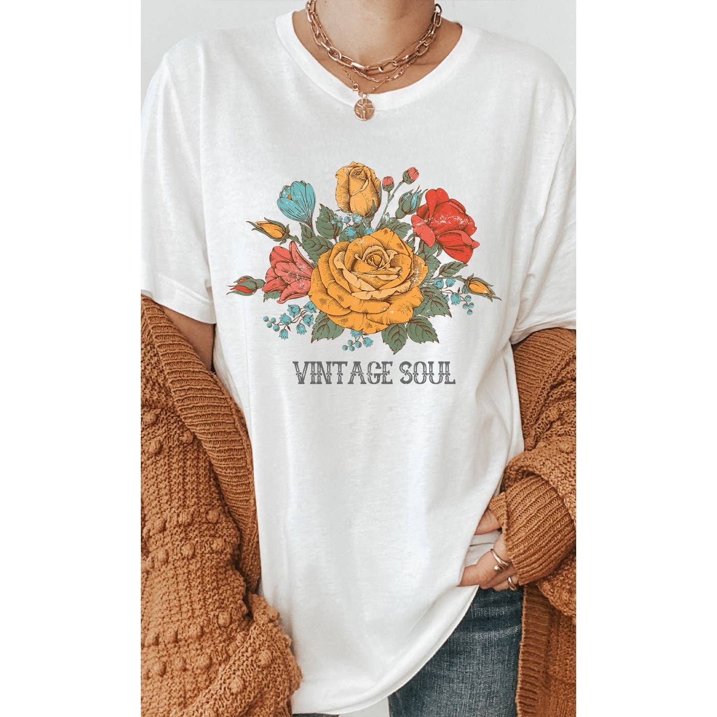 Vintage Soul Rose Tee
