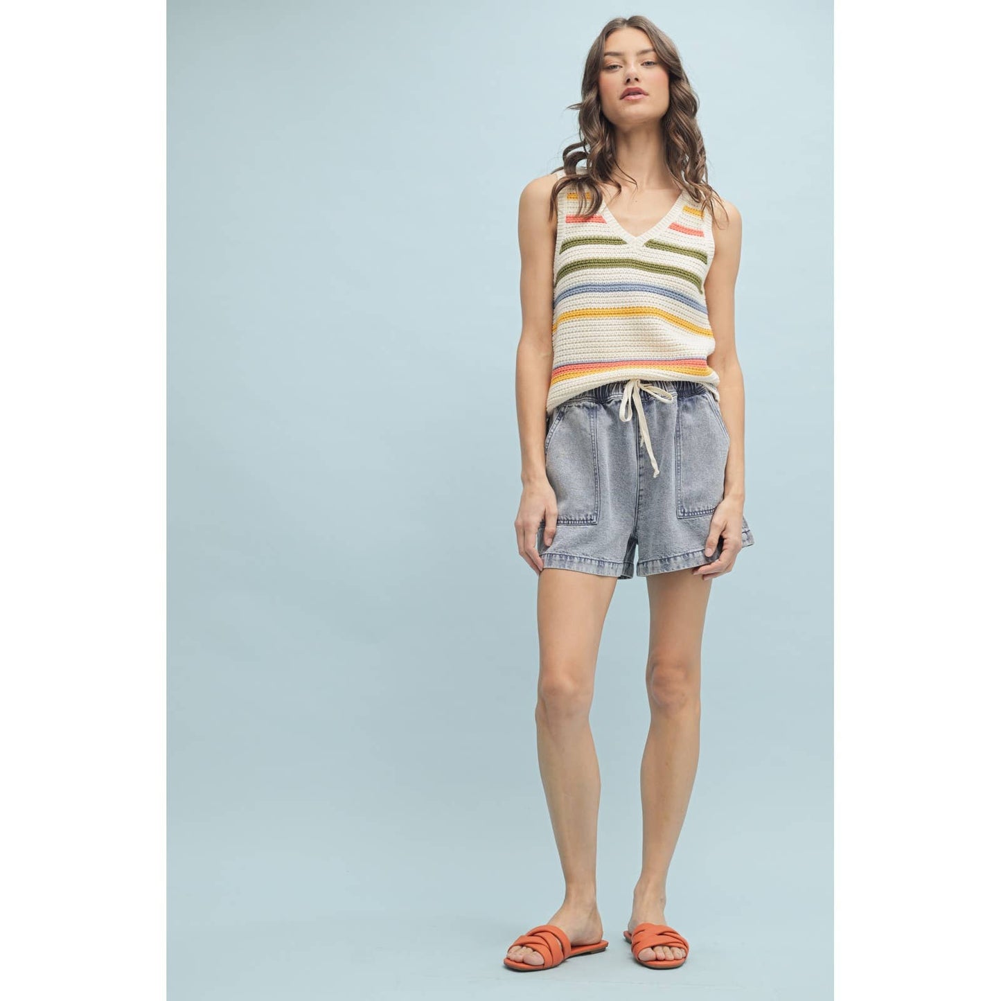 Maria Striped Sweater Tank