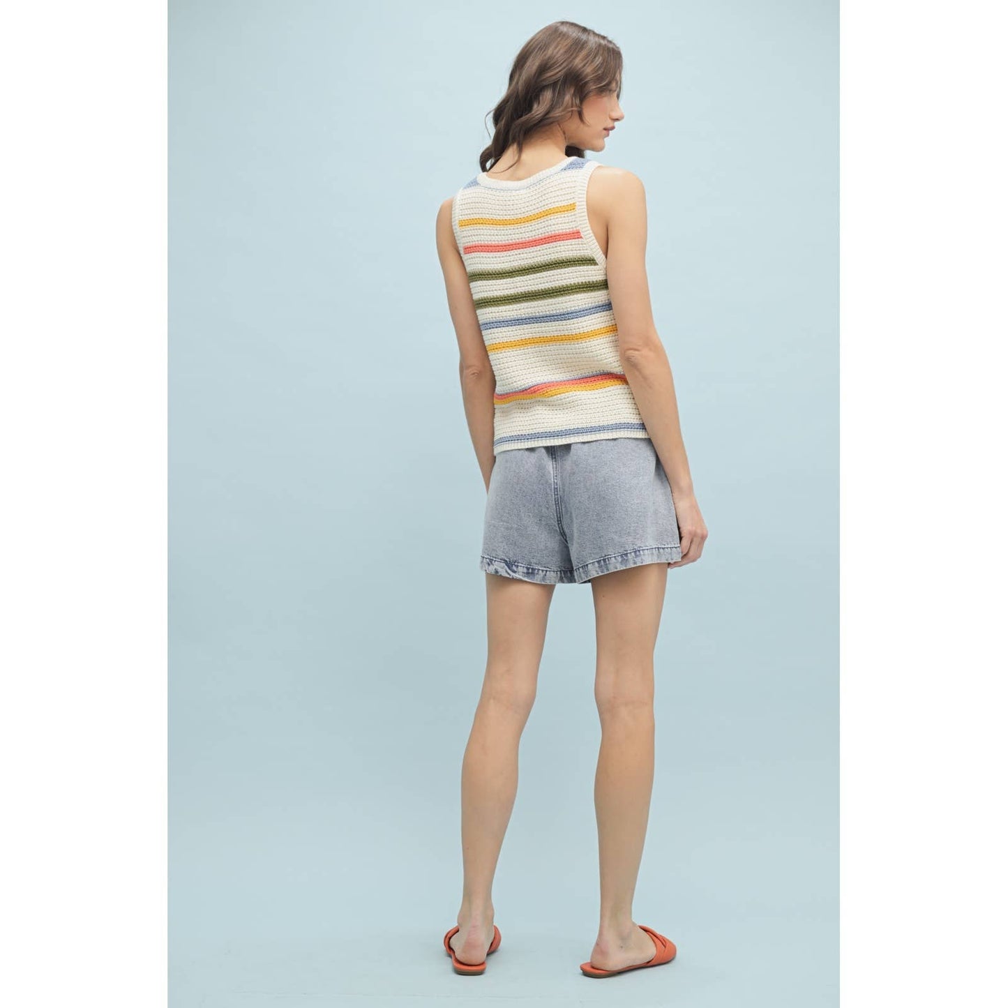 Maria Striped Sweater Tank