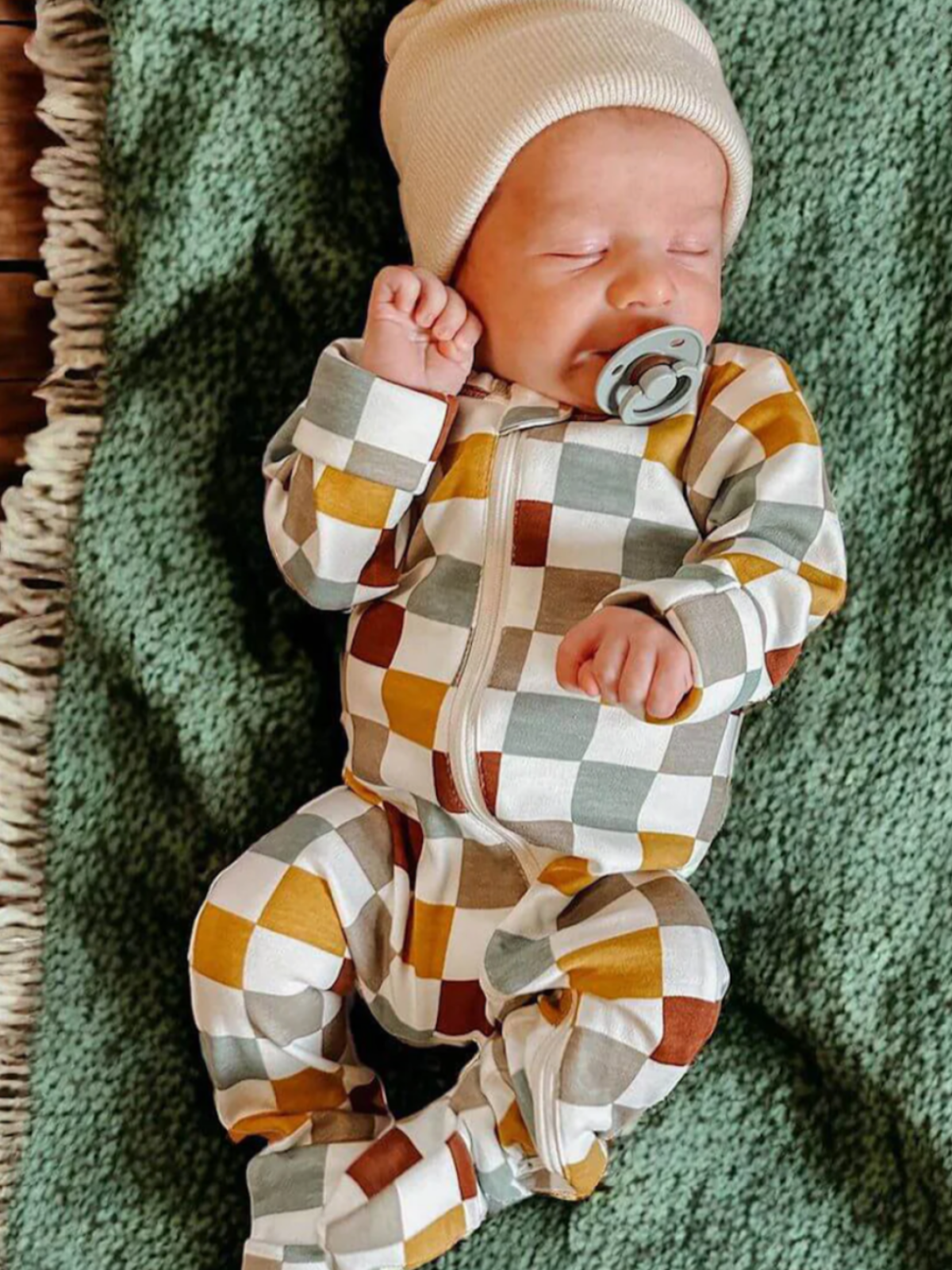 James Organic 2-Way Zip Romper