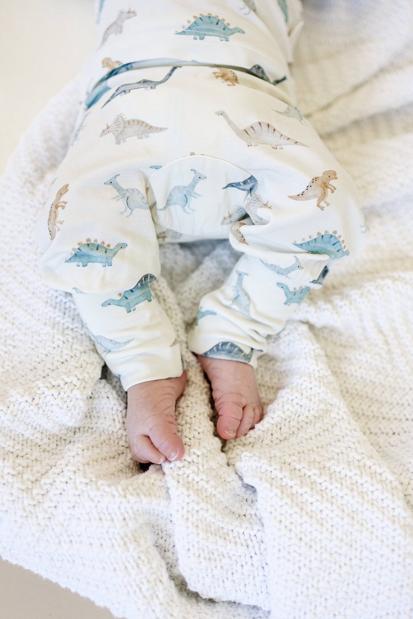 Snugglesaurus 2pc Henley Bamboo