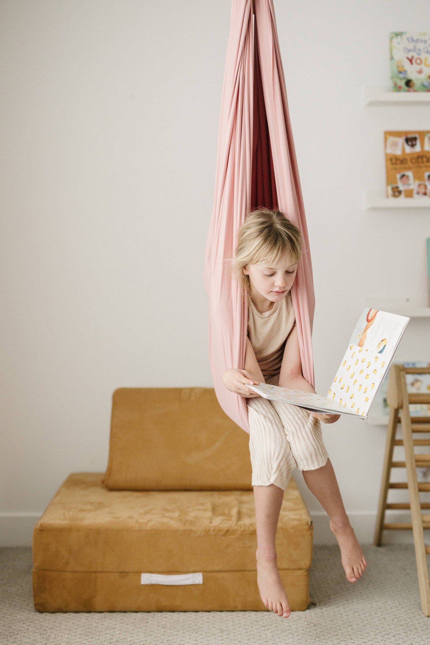 Vintage Rose Cotton Sensory Swing