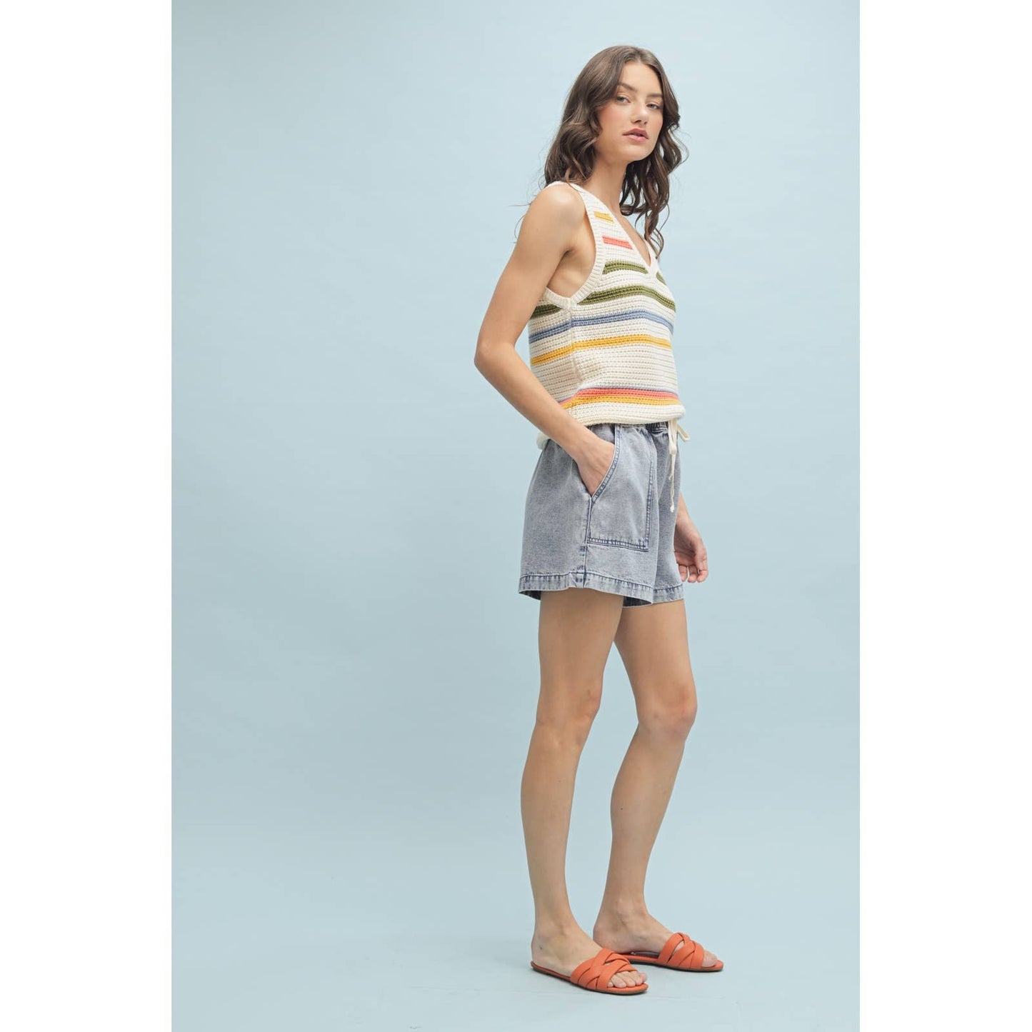 Maria Striped Sweater Tank
