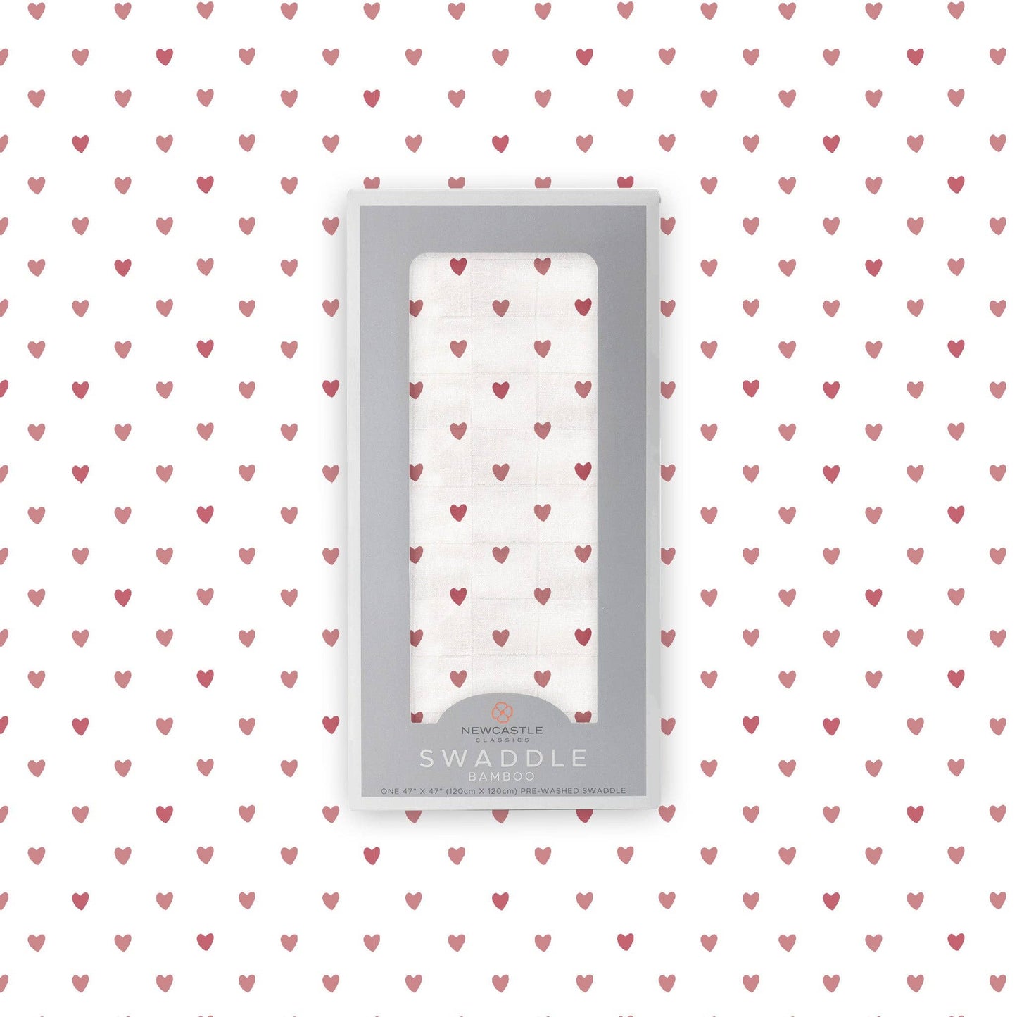 Two Hearts Bamboo Swaddle
