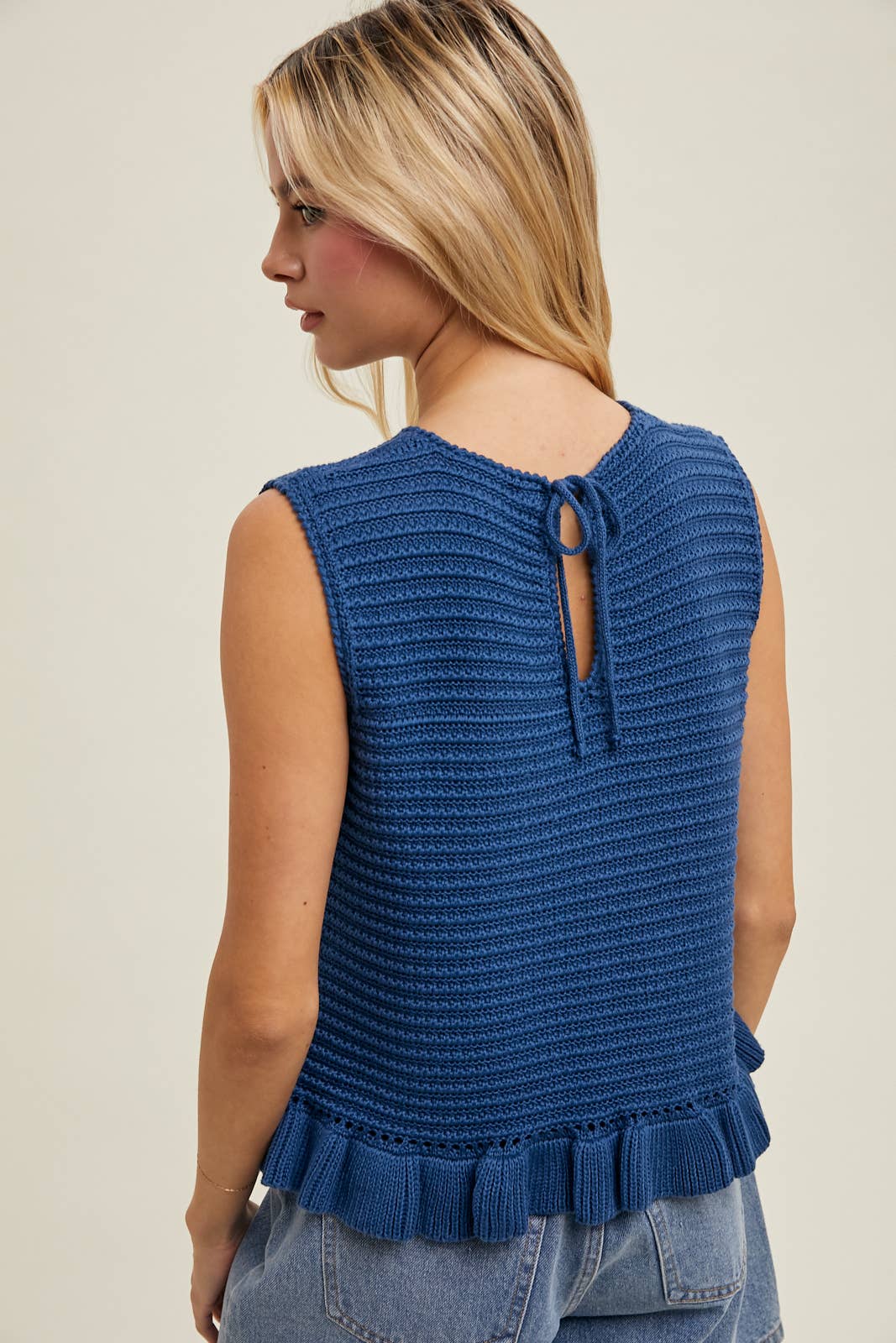 Shell top blue