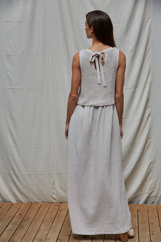 Knit Sweater Sleeveless Dress