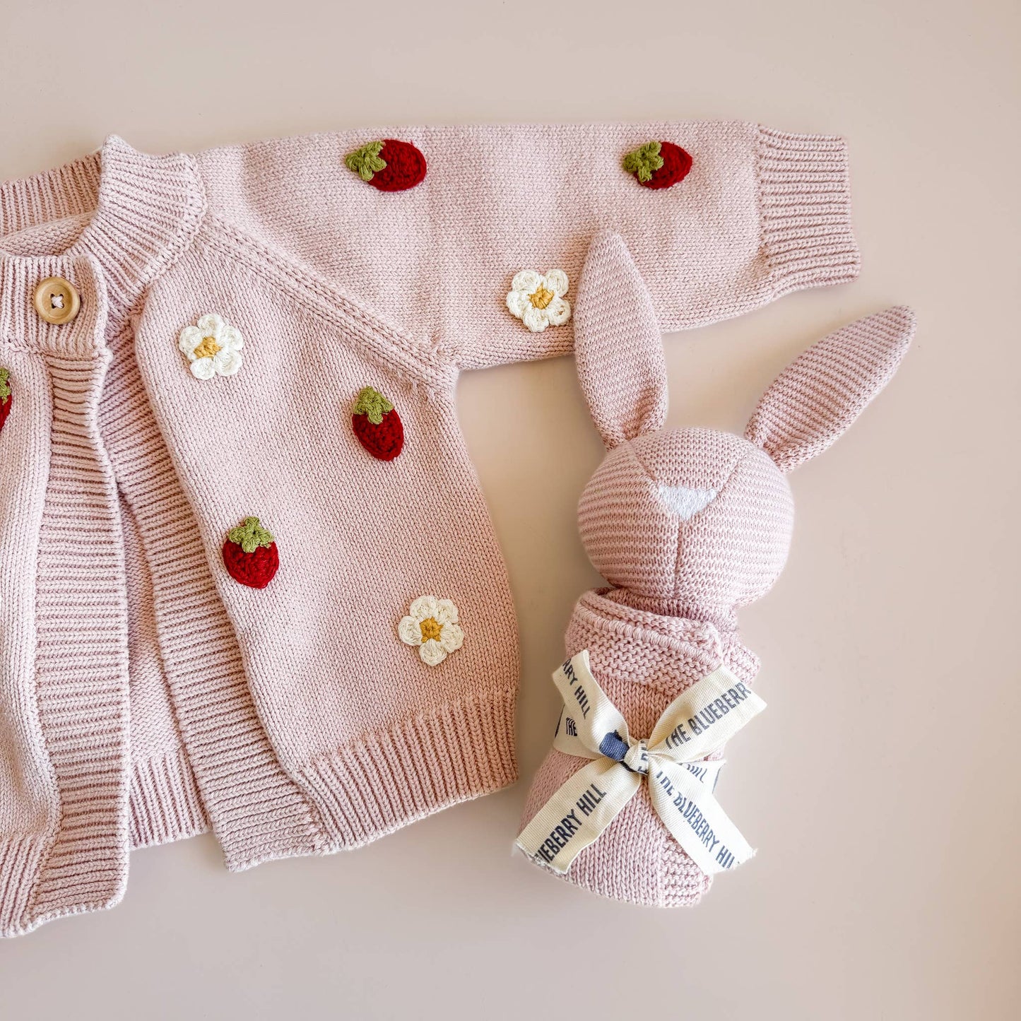 Cotton Strawberry Flower Cardigan Baby Sweater Spring Summer