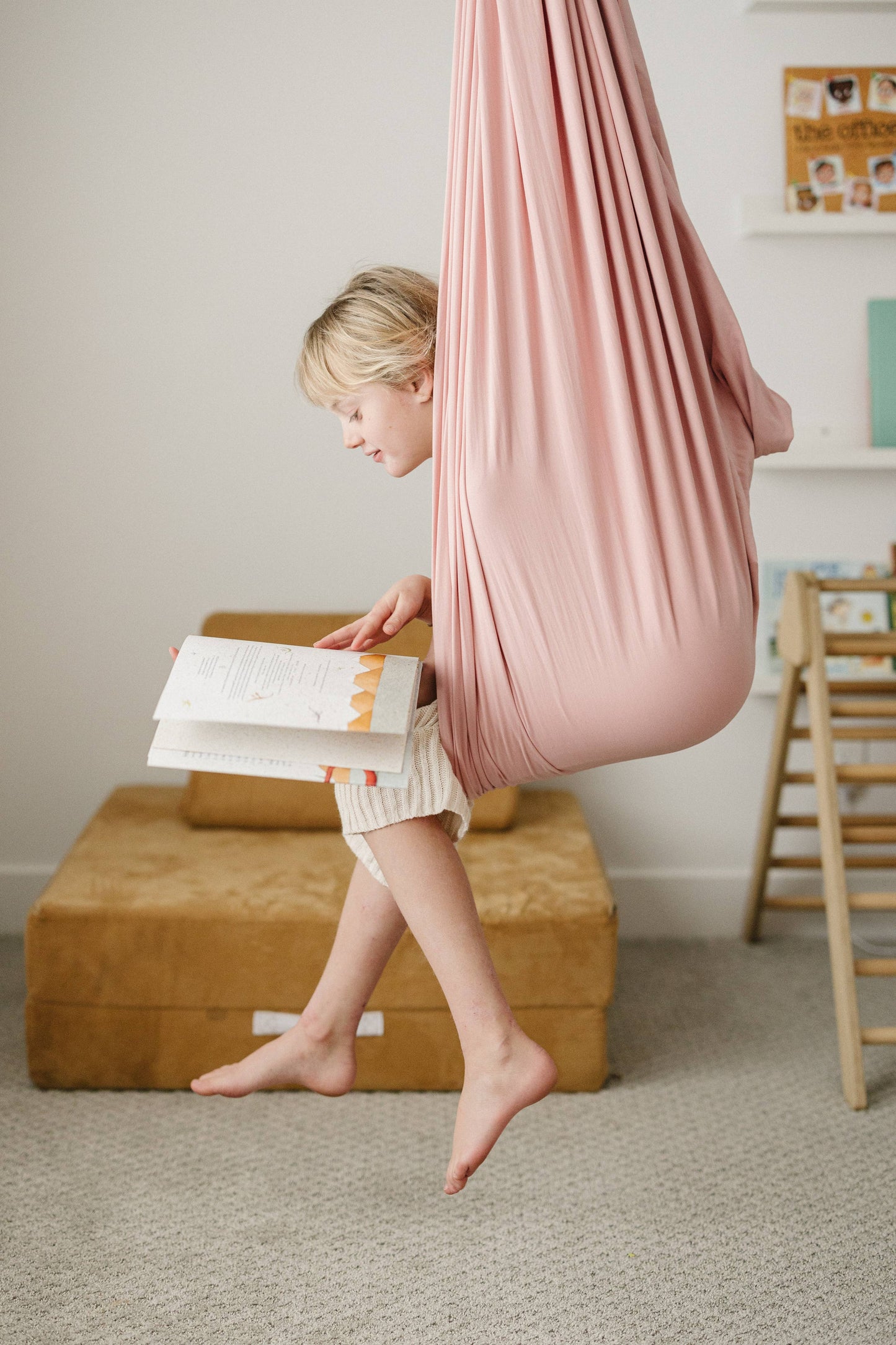 Vintage Rose Cotton Sensory Swing
