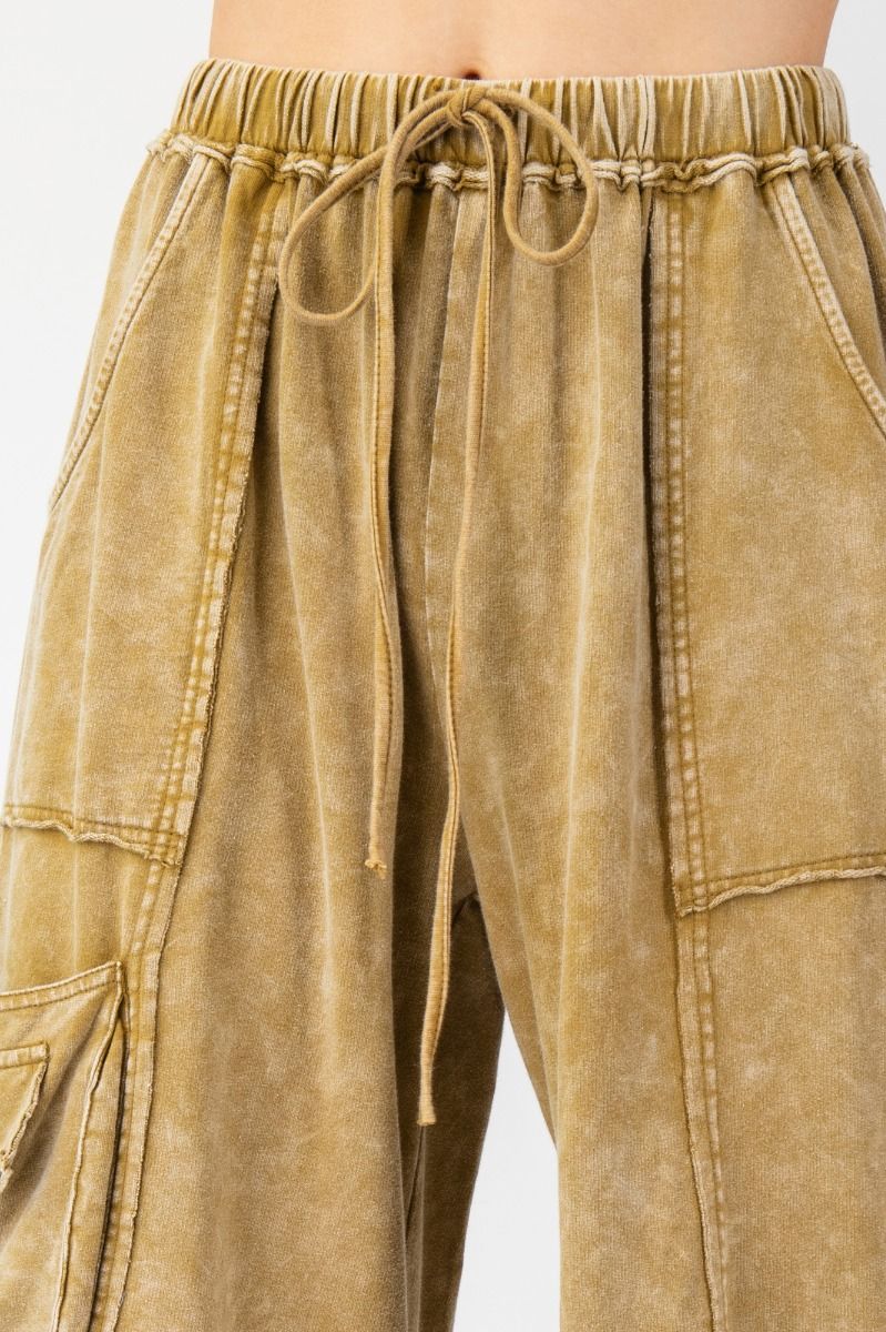 Mineral Washed Cargo Style Pant