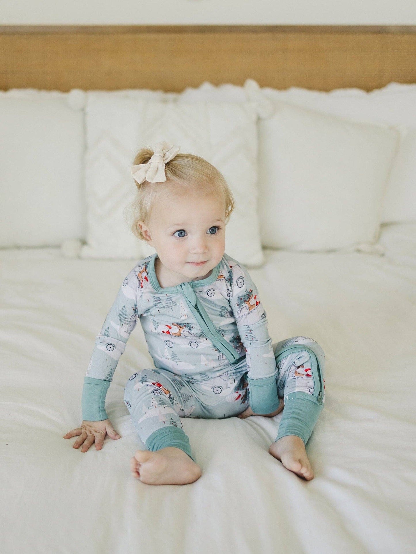 Santa Christmas Zippy Romper