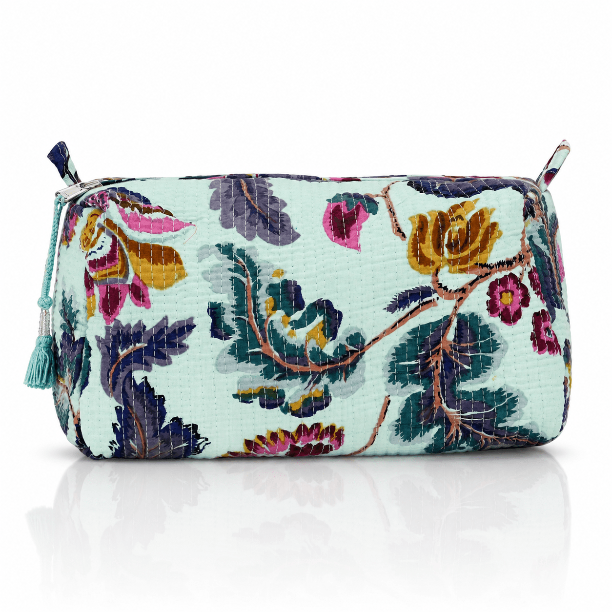 Cotton Block Print Pouch Set- 2 in a Set