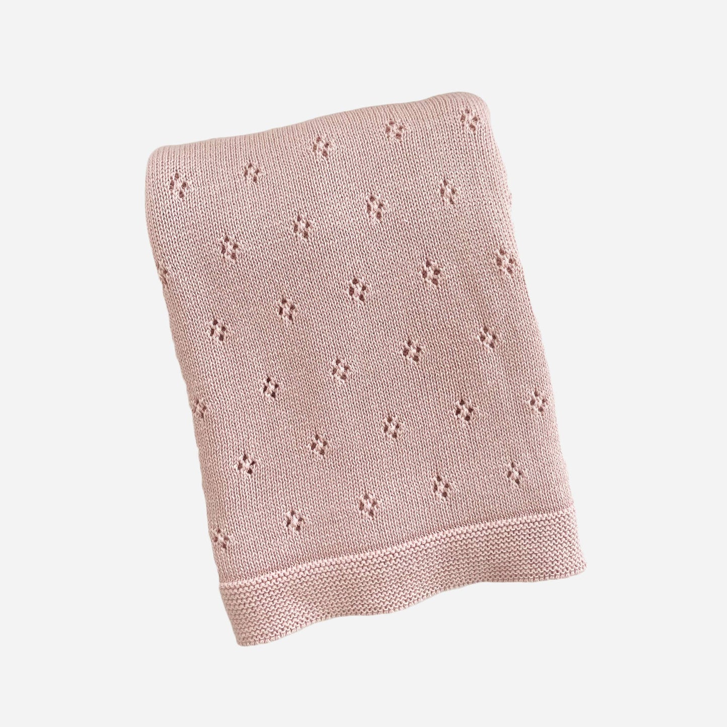 Heirloom Pique Blanket Blush Organic Cotton