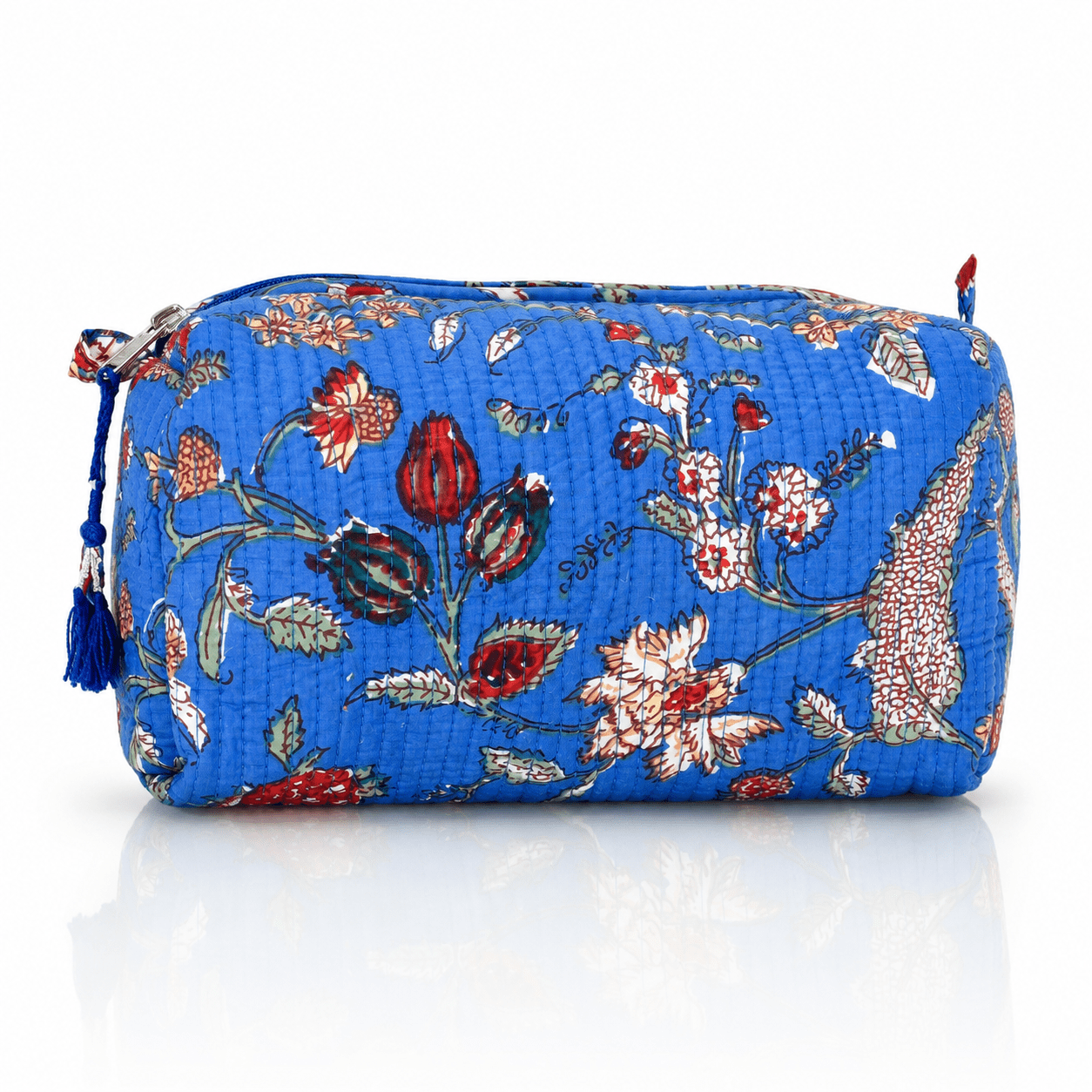Cotton Block Print Pouch Set- 2 in a Set