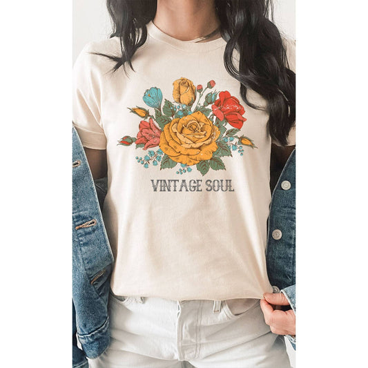 Vintage Soul Rose Tee