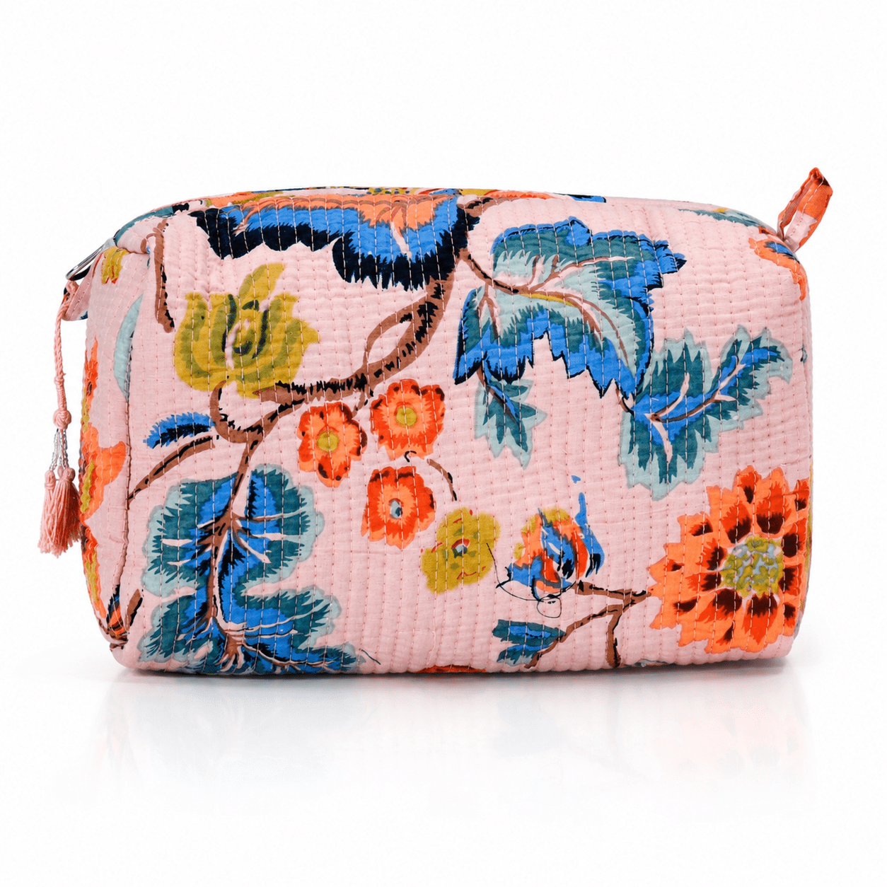 Cotton Block Print Pouch Set- 2 in a Set