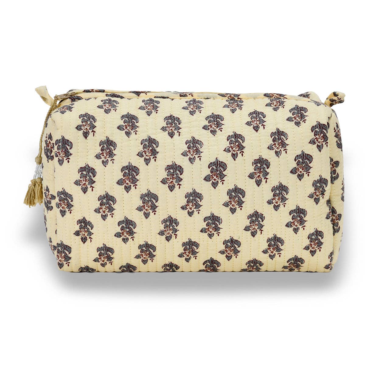Cotton Block Print Pouch Set- 2 in a Set