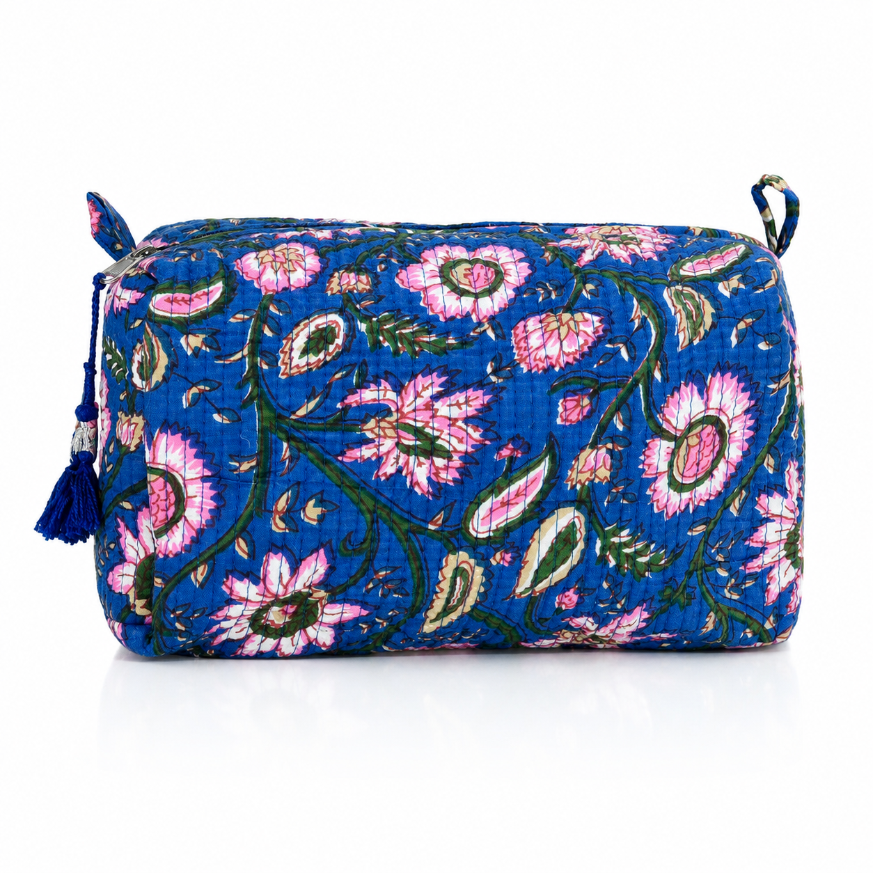 Cotton Block Print Pouch Set- 2 in a Set