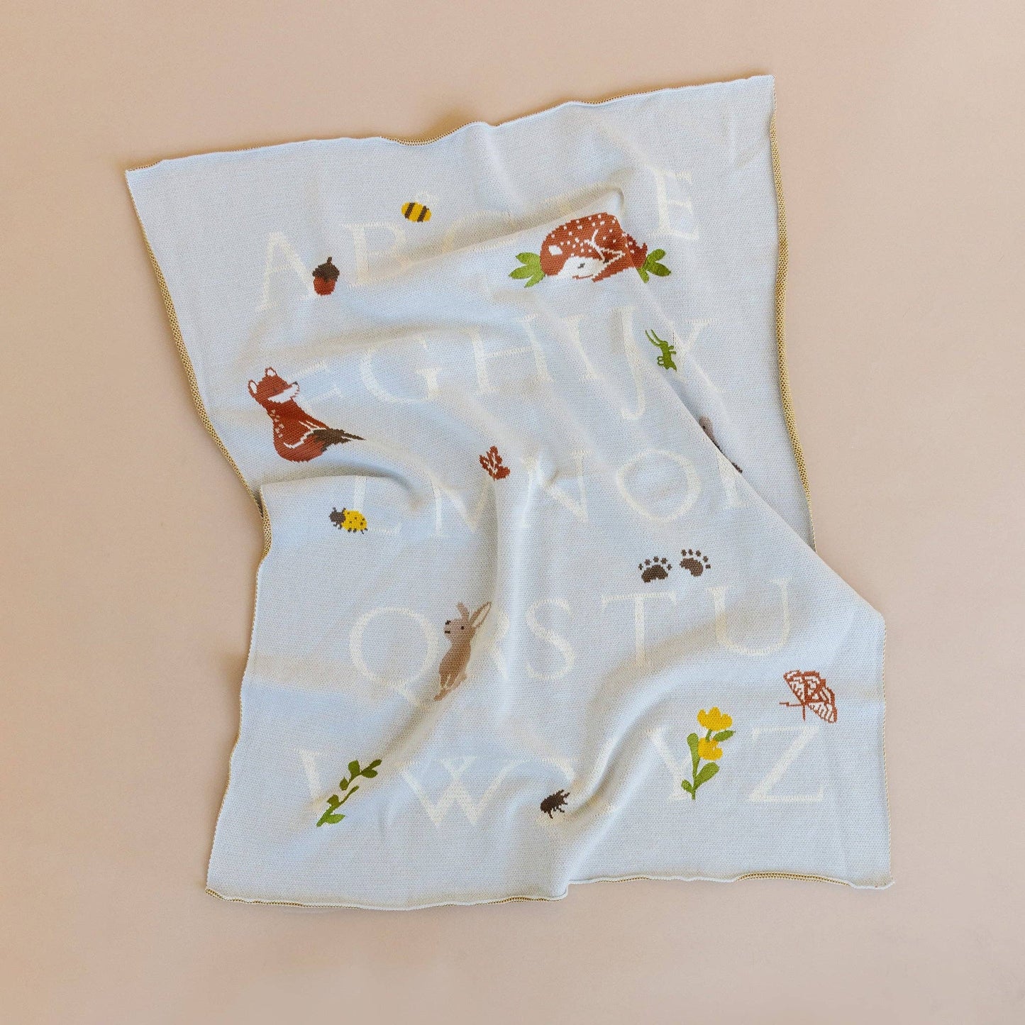 Blanket ABC Woodland Baby Organic Cotton Back to School Kid