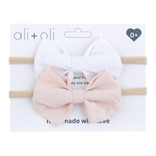Headband Bow Set (Pink)