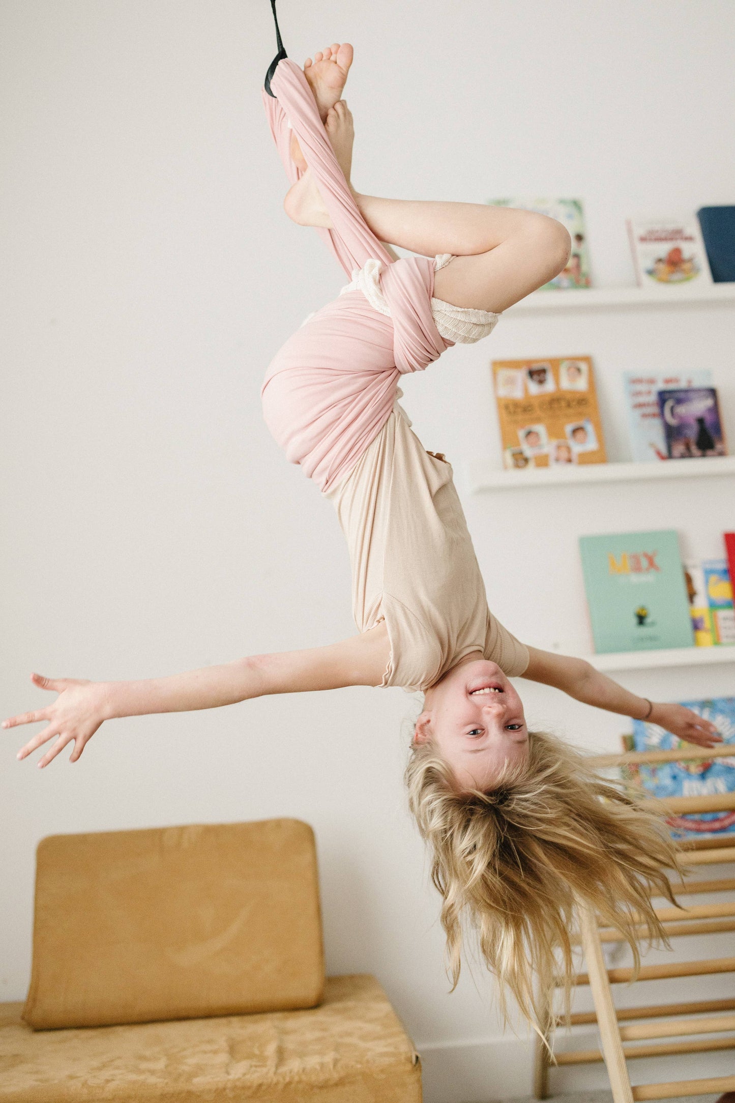 Vintage Rose Cotton Sensory Swing