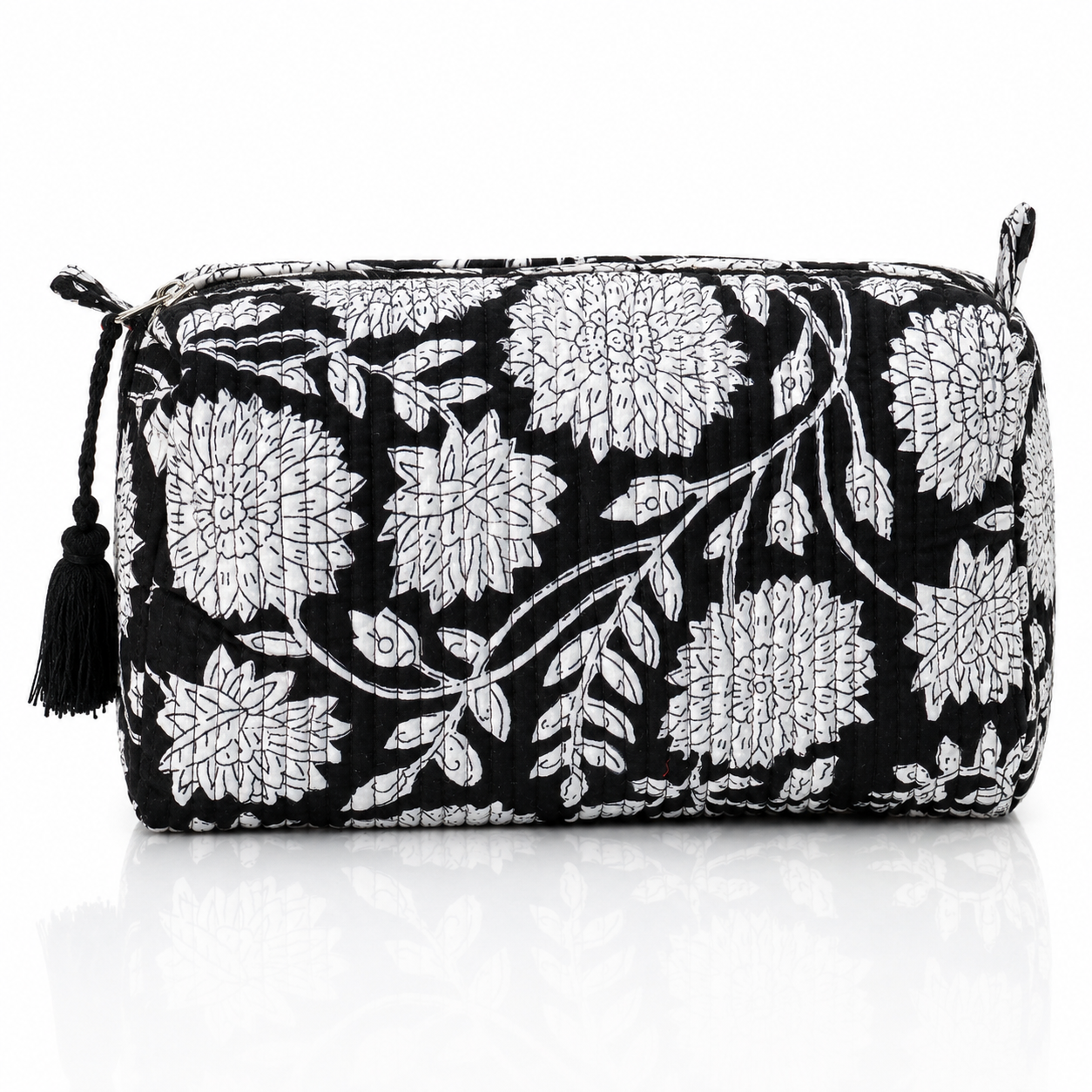 Cotton Block Print Pouch Set- 2 in a Set