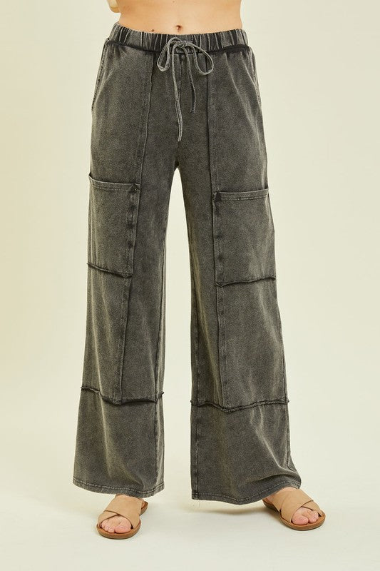 Mineral Washed Cargo Style Pant