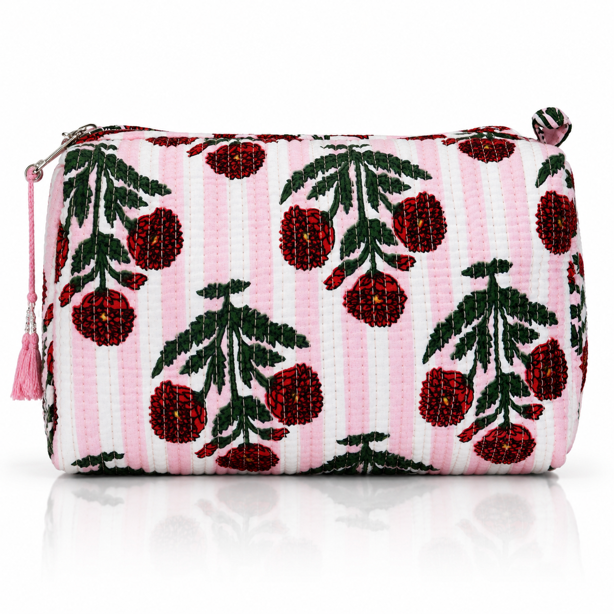 Cotton Block Print Pouch Set- 2 in a Set