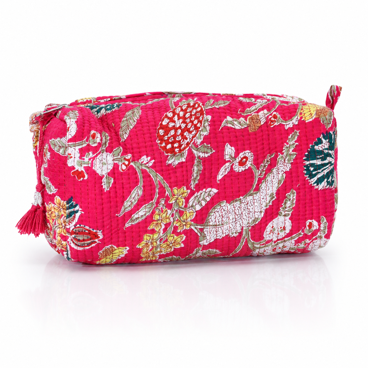 Cotton Block Print Pouch Set- 2 in a Set