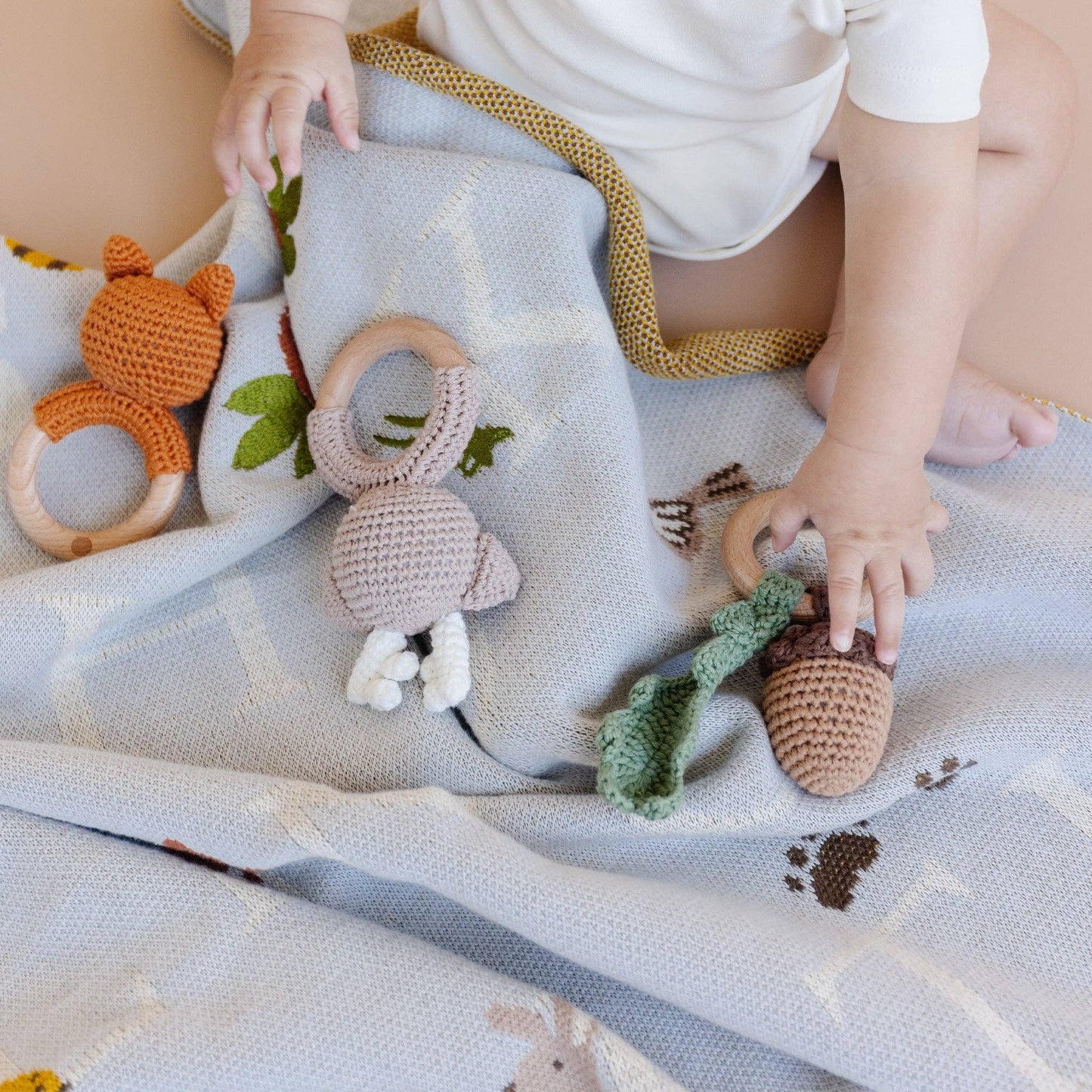 Blanket ABC Woodland Baby Organic Cotton Back to School Kid