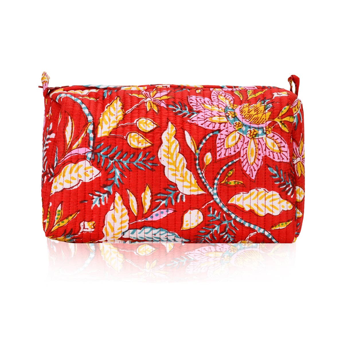 Cotton Block Print Pouch Set- 2 in a Set
