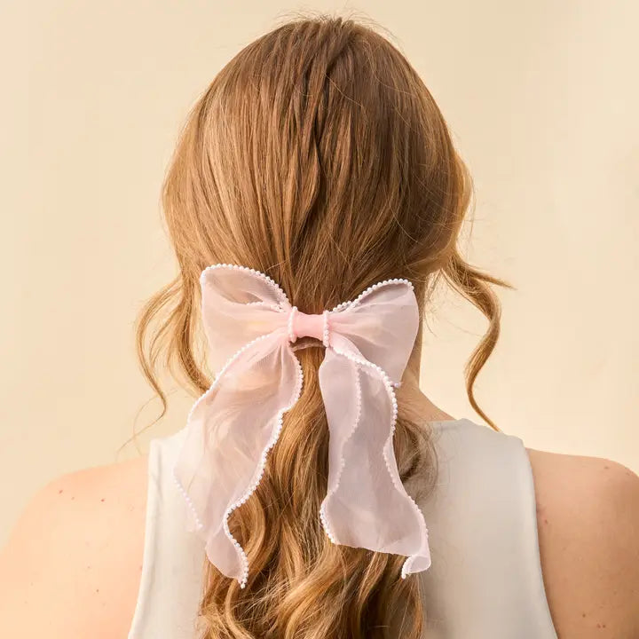 Sheer Pearl Bows