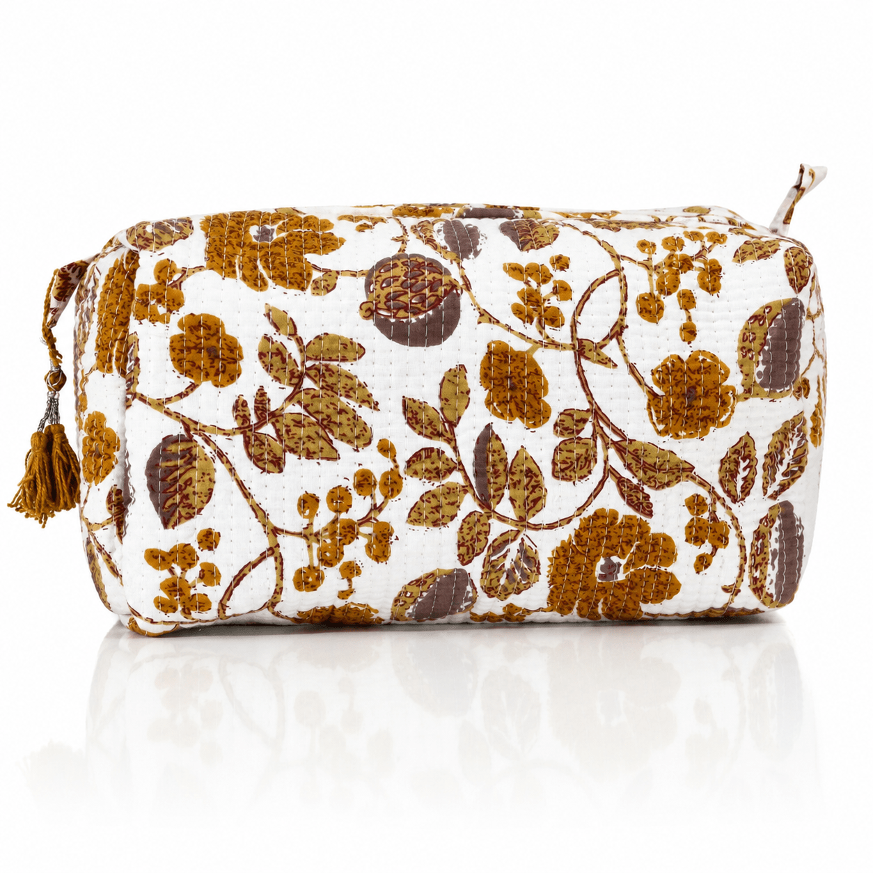 Cotton Block Print Pouch Set- 2 in a Set