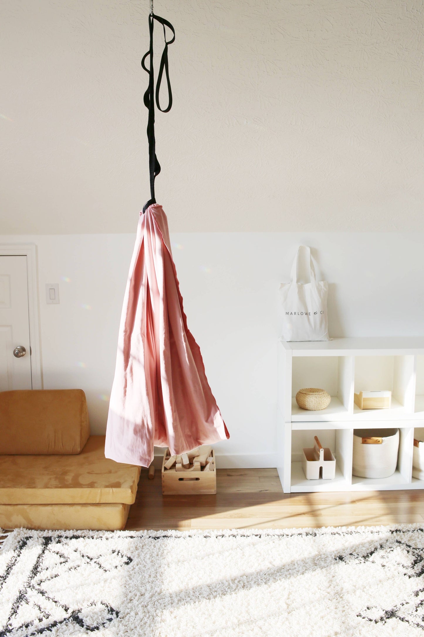Vintage Rose Cotton Sensory Swing