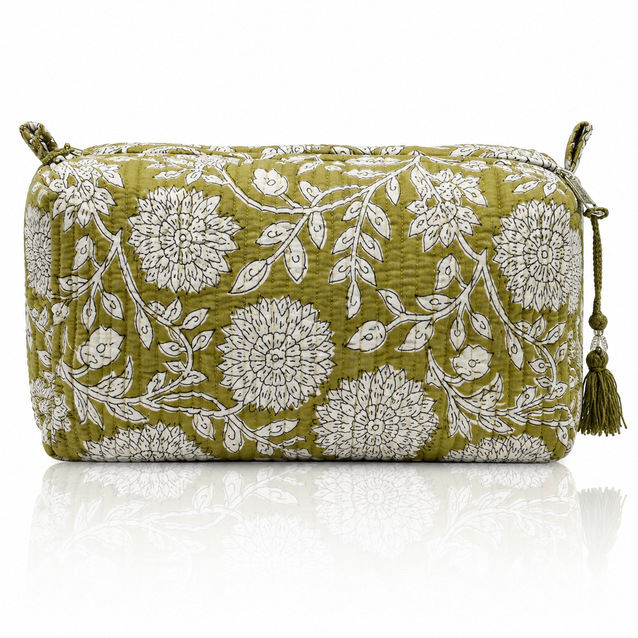 Cotton Block Print Pouch Set- 2 in a Set