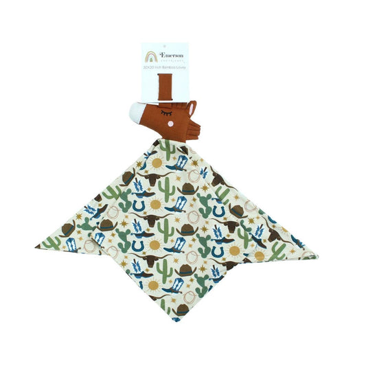 Howdy Western Horse Baby Lovey