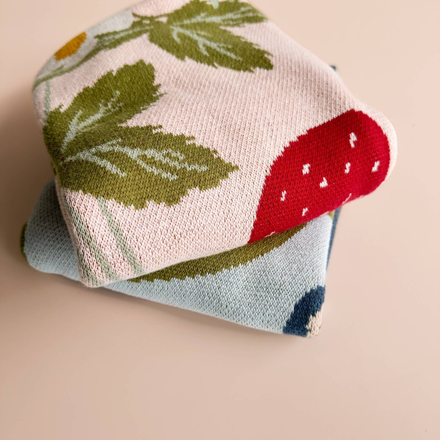 Blanket Strawberry Bunny Organic Baby Decor Spring Summer