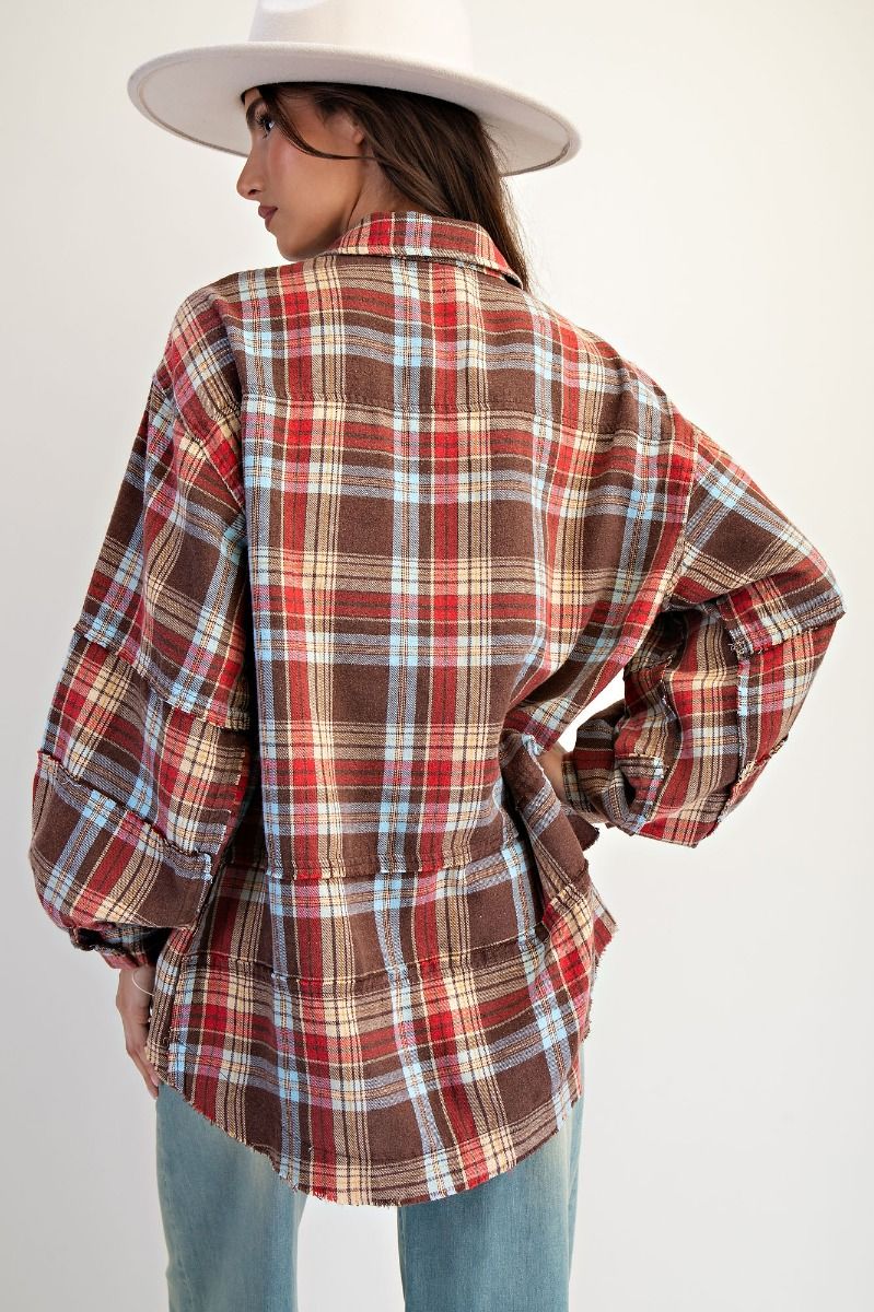 Helen Plaid Top