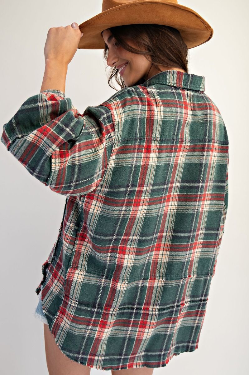 Helen Plaid Top