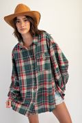 Helen Plaid Top