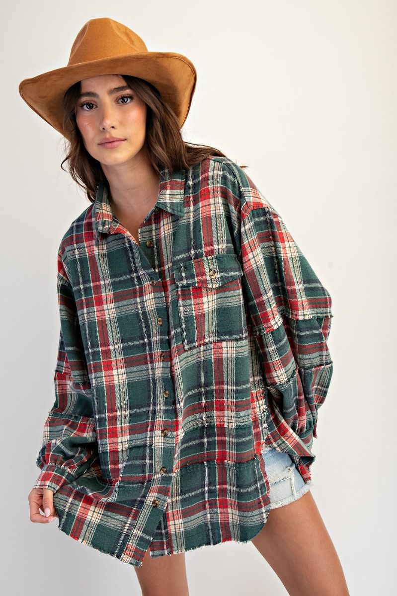 Helen Plaid Top