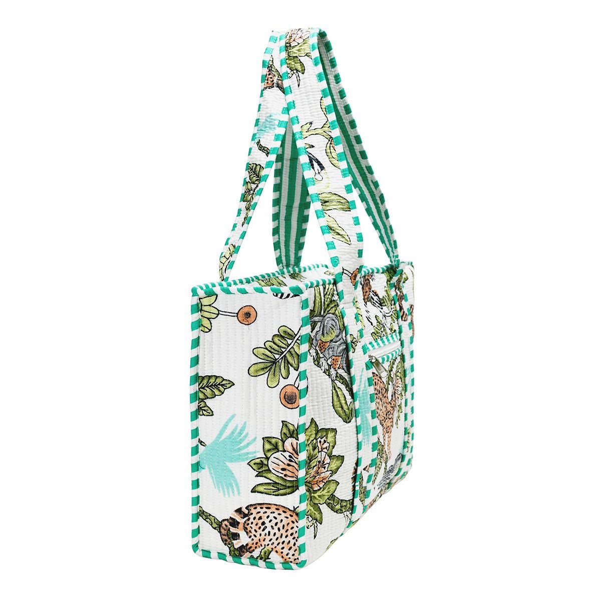 Cotton Block Print Tote Bag- Small & Large