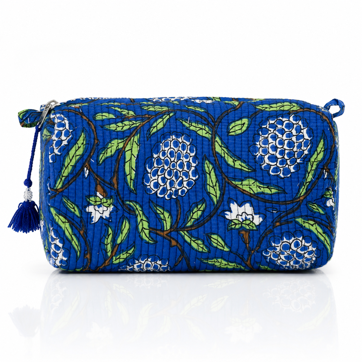 Cotton Block Print Pouch Set- 2 in a Set