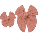 Cloud Muslin Hair Bow